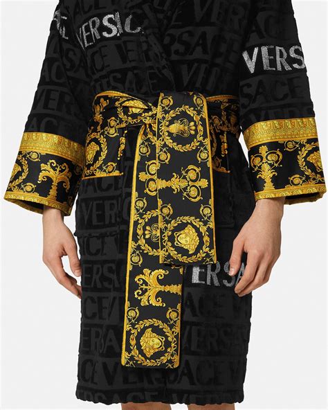 versace robe with name on back|versace bath robes for women.